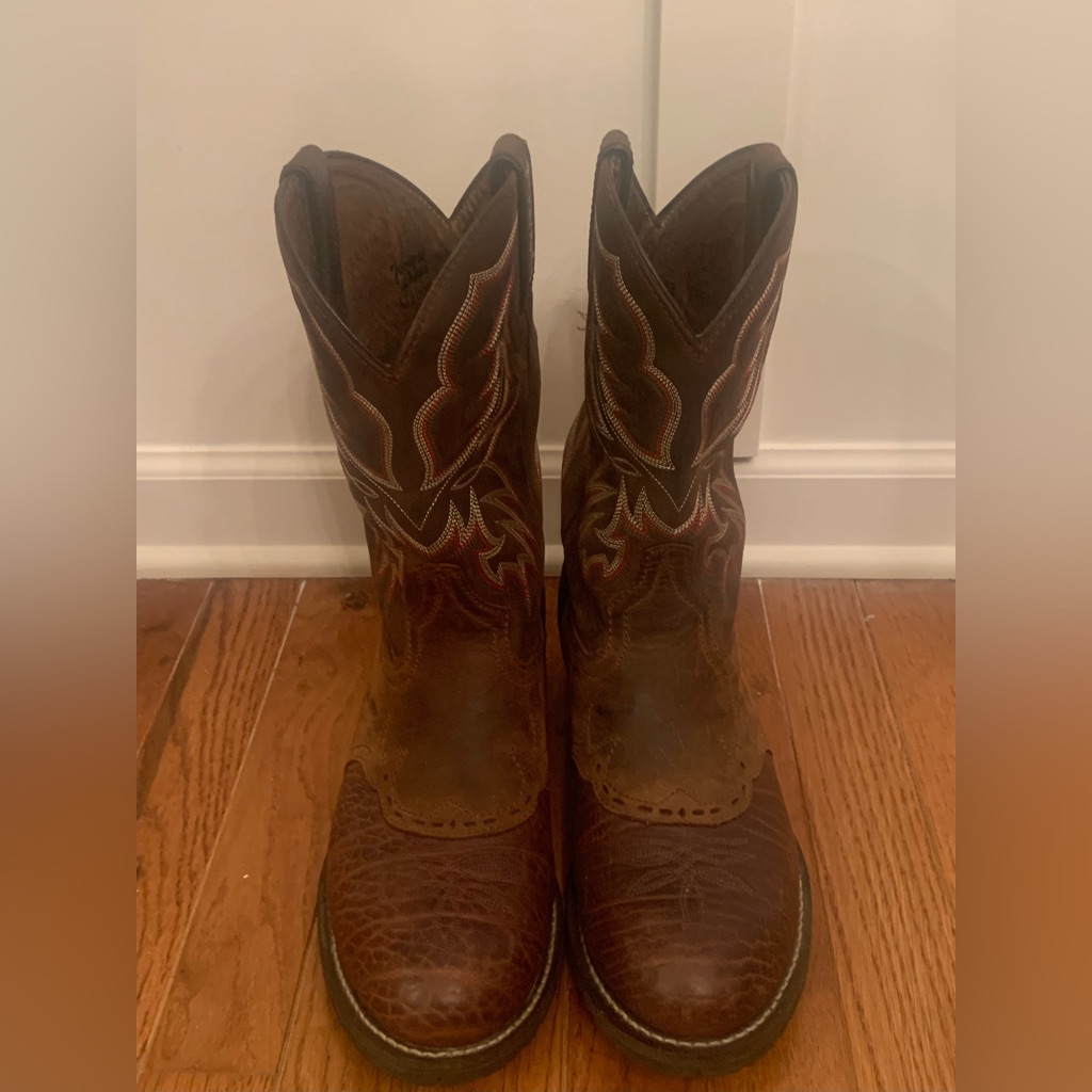 Tony Lama Men’s 9ee Rounded Toe Bull Hide Boots